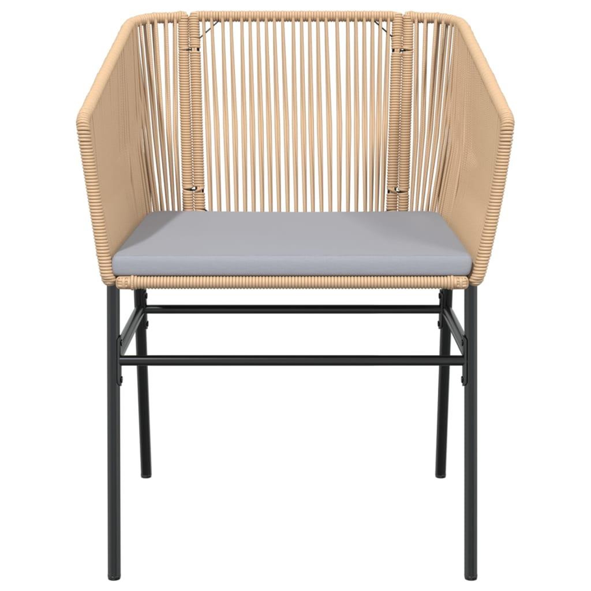 Voir la diapositive 5 : VIDAXL Chaises de jardin lot de 2 et coussins marron rotin