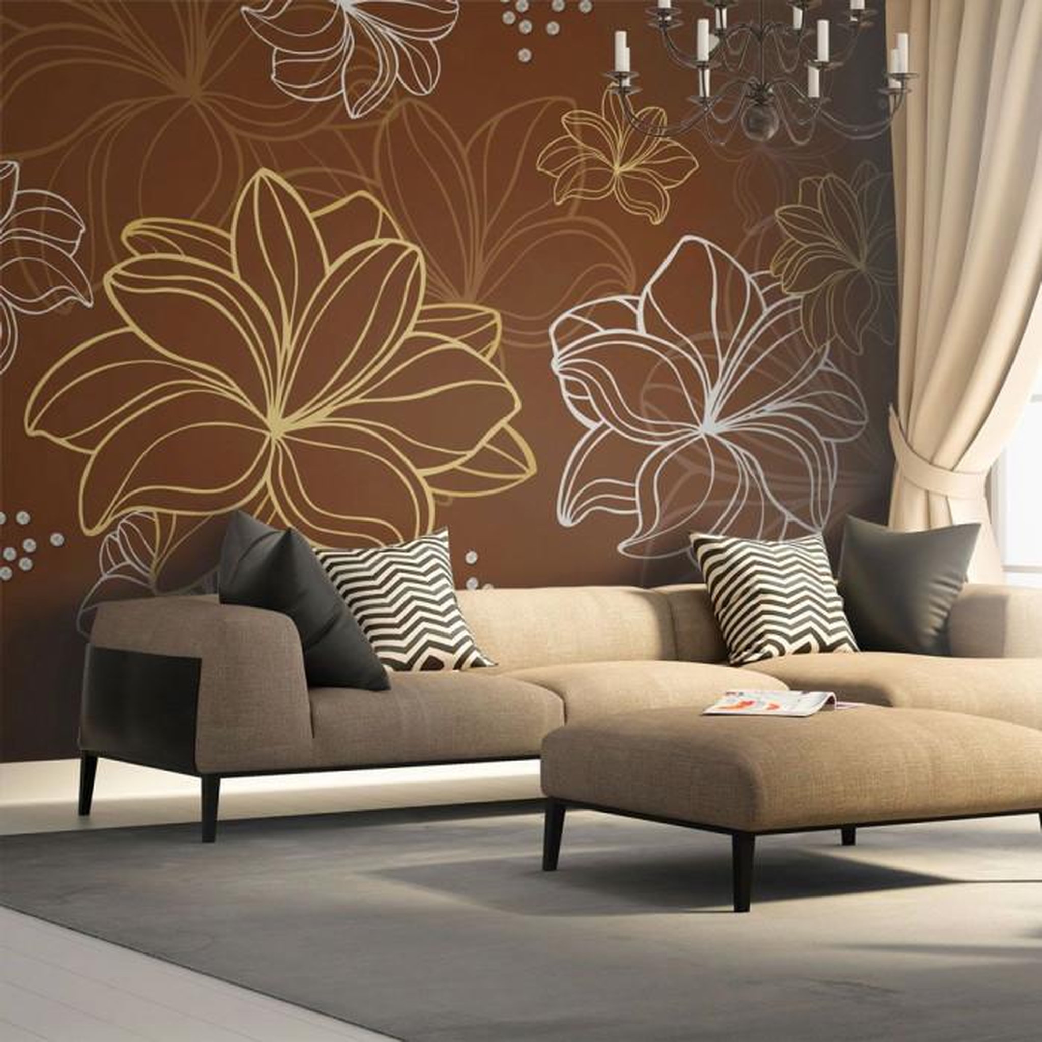 Paris Prix Papier Peint  Autumnal Flora. Coloris disponibles : Multicolore