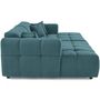 Voir la diapositive 4 : BEST MOBILIER Topaze - canapé d'angle déhoussable réversible 4 places en velours