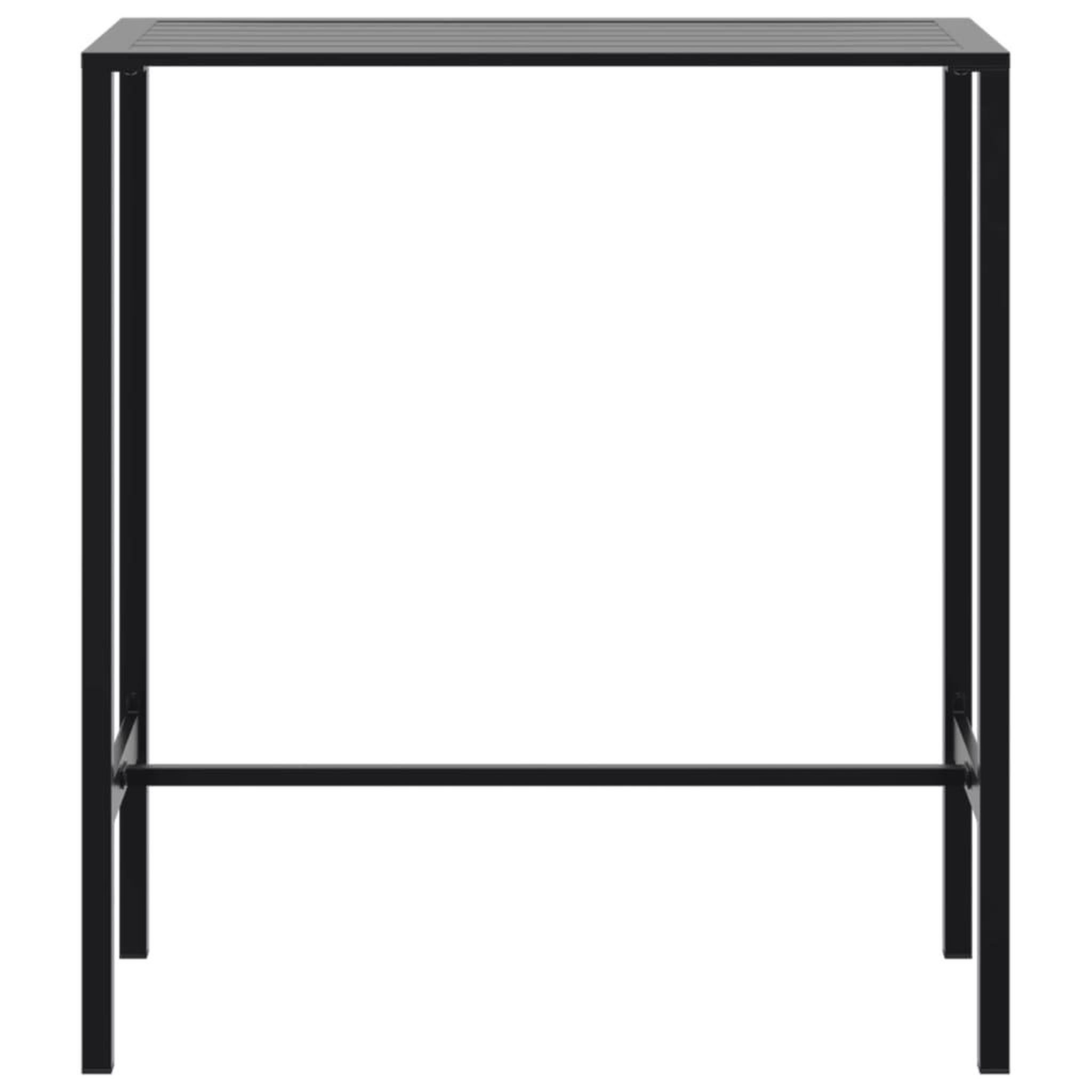 Voir la diapositive 5 : VIDAXL Ensemble de bar de jardin 5 pcs noir acier enduit de poudre