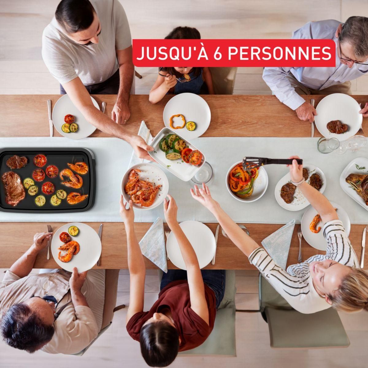 TEFAL Plancha électrique CB630D10 inox à poser, 44x23 cm