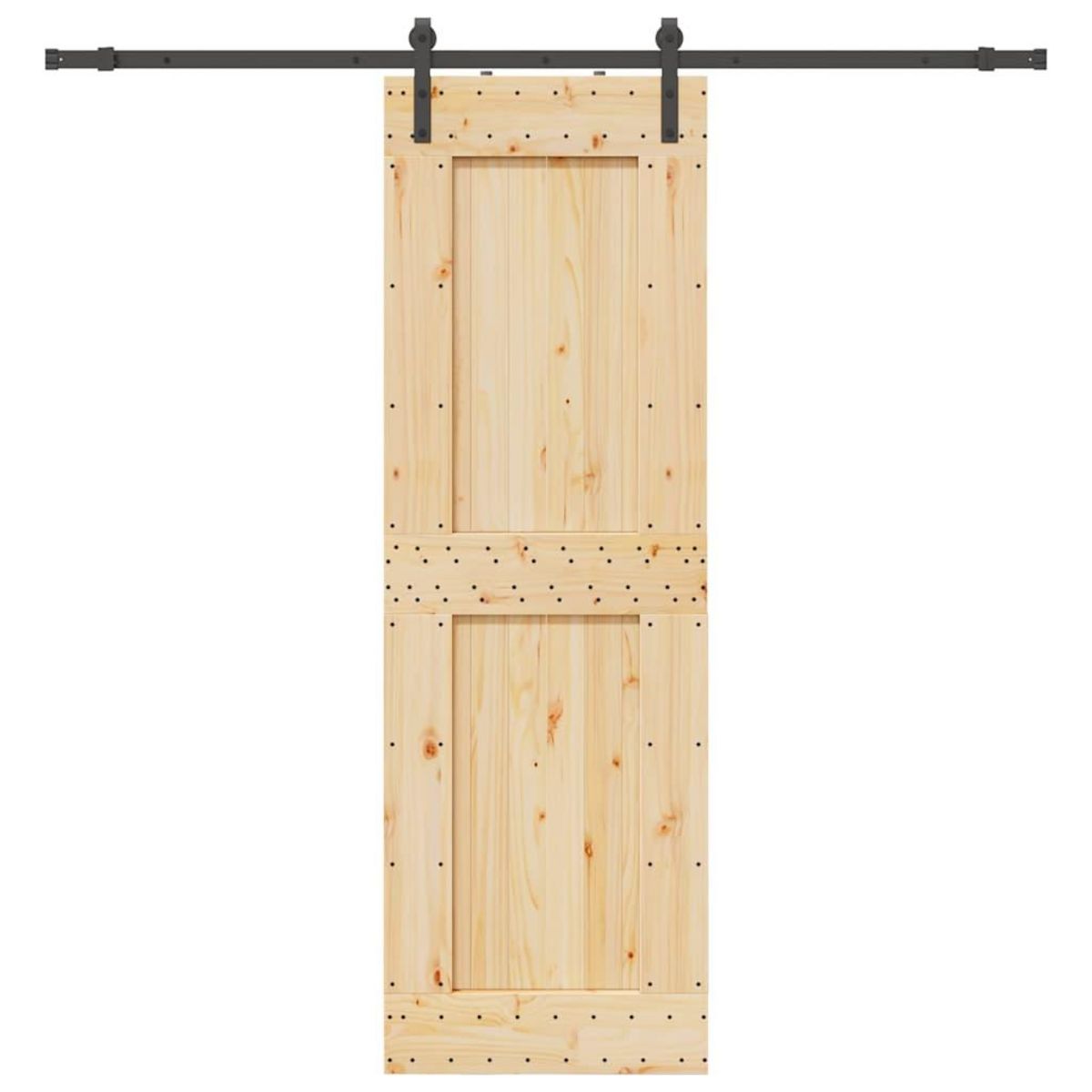 VIDAXL Porte coulissante et kit de quincaillerie 70x210 cm pin massif