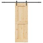 VIDAXL Porte coulissante et kit de quincaillerie 70x210 cm pin massif