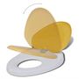 Voir la diapositive 3 : VIDAXL Sieges de toilette et couvercles 2 pcs Plastique Blanc et jaune
