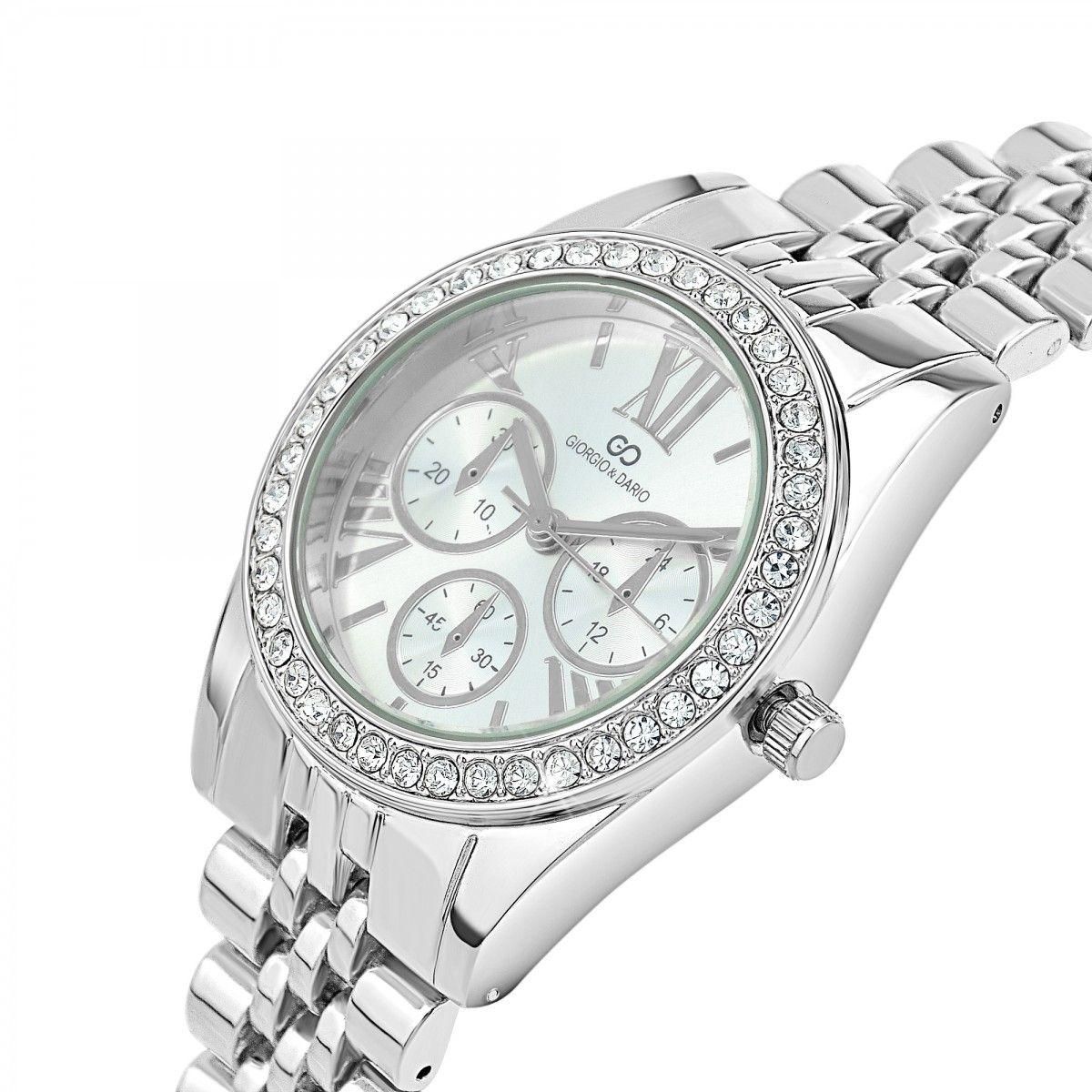 SC CRYSTAL Montre Ayla élégante ornée de Cristaux scintillants par SC Crystal