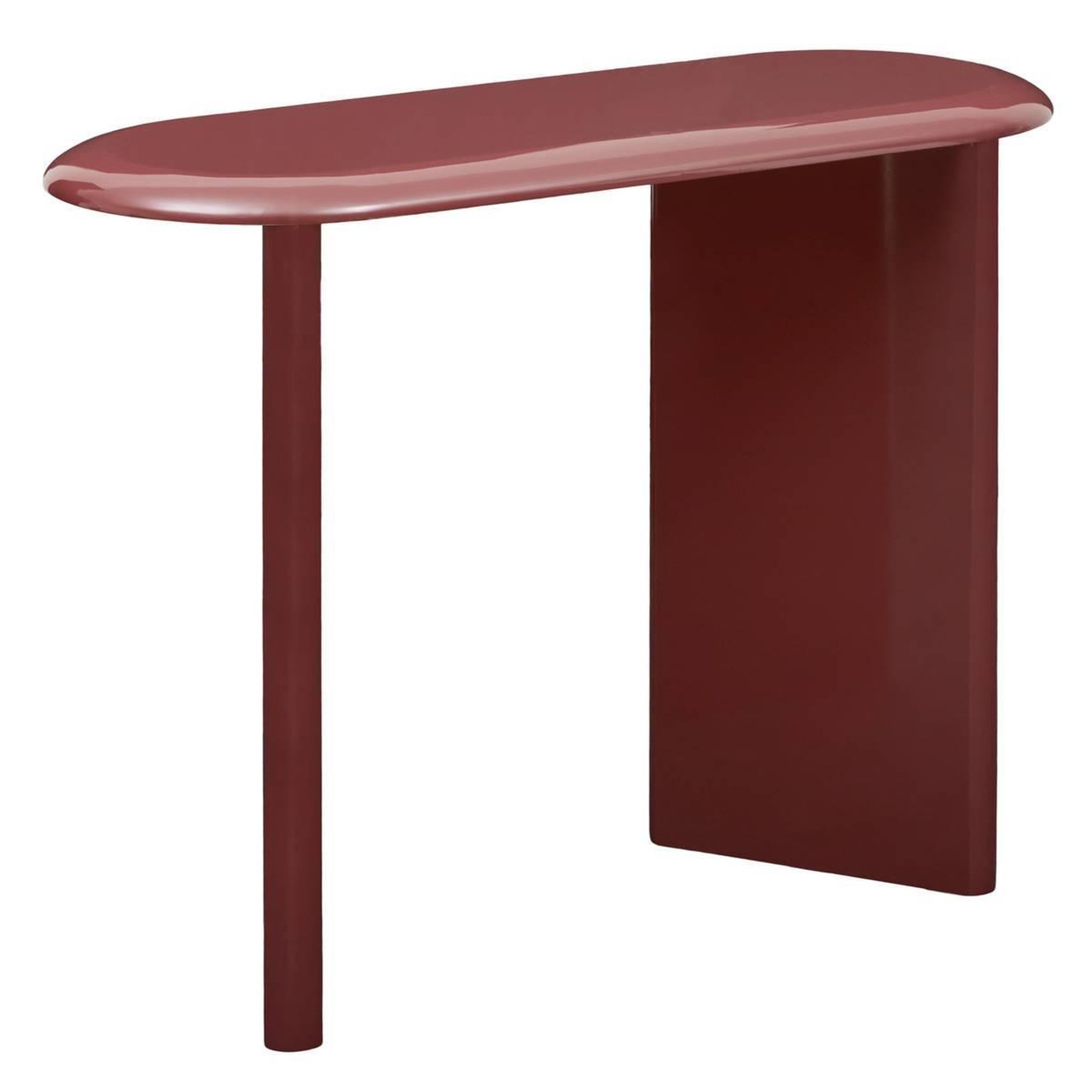 ATMOSPHERA Console design vernis  douglas  100cm rouge grenat