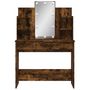 Voir la diapositive 5 : VIDAXL Coiffeuse avec lumieres LED chene fume 96x40x142 cm