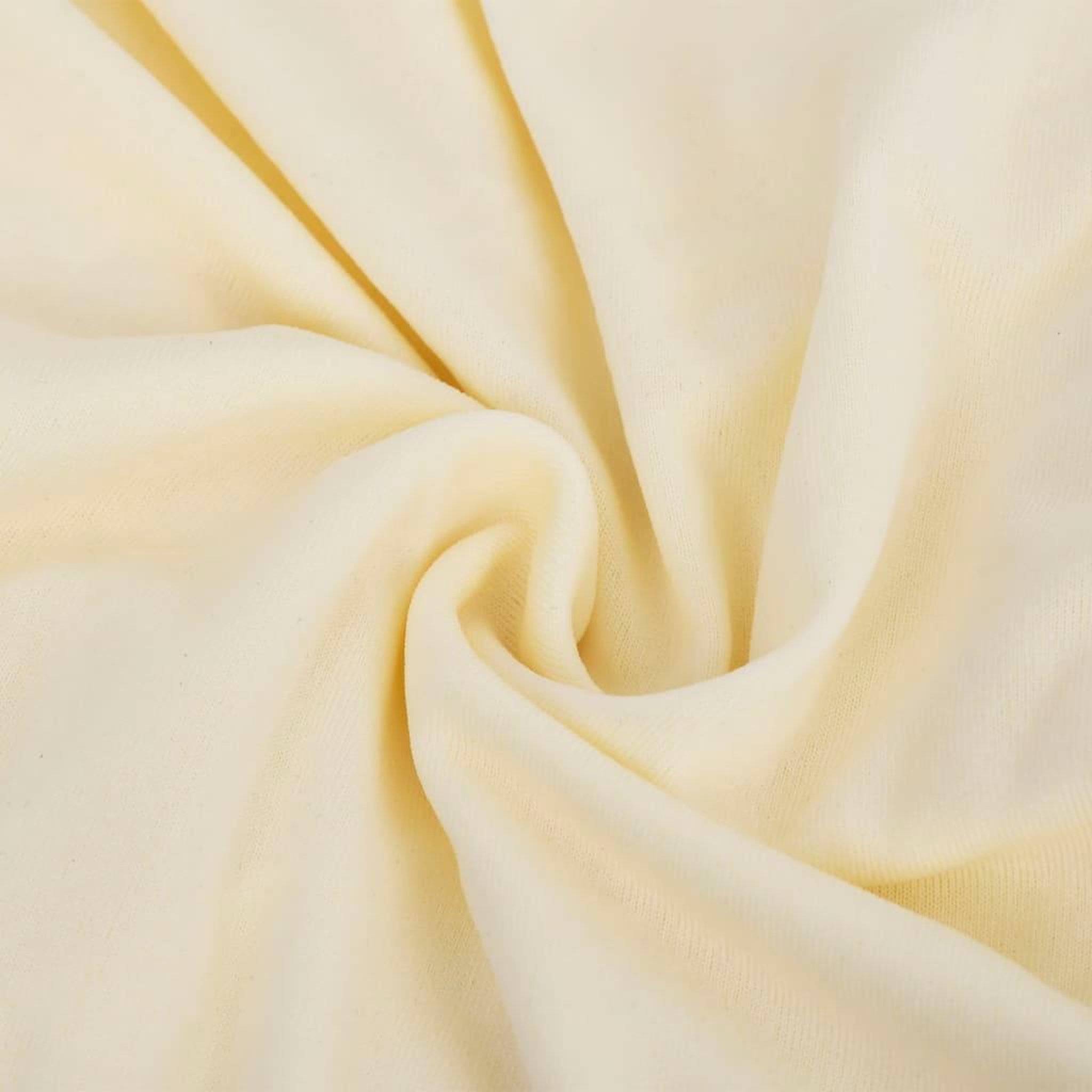 Voir la diapositive 4 : VIDAXL Housse extensible de canape 3 places Creme Jersey de polyester