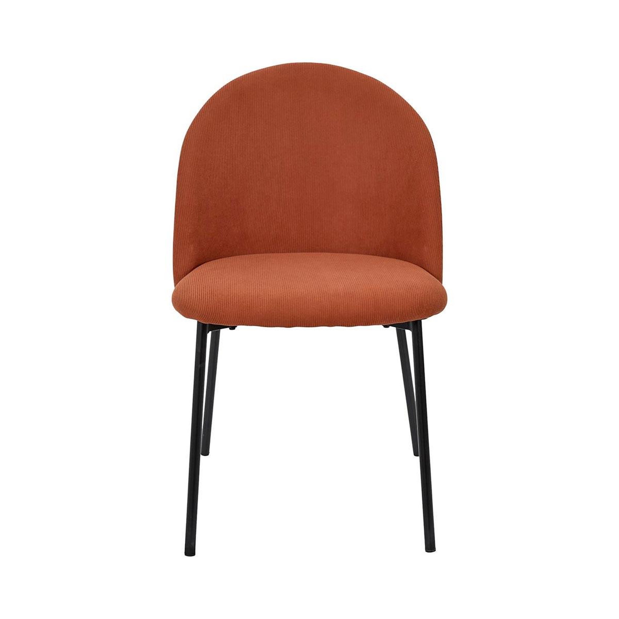 Voir la diapositive 3 : The Home Deco Factory Lot de 4 chaises côtelées arches  jules  78cm terracotta