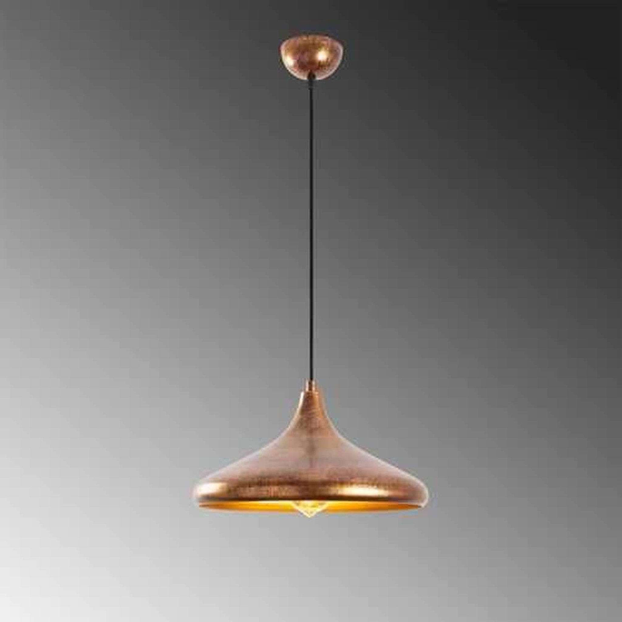 Voir la diapositive 5 : TOILINUX Suspension istanbul en métal - bronze et or