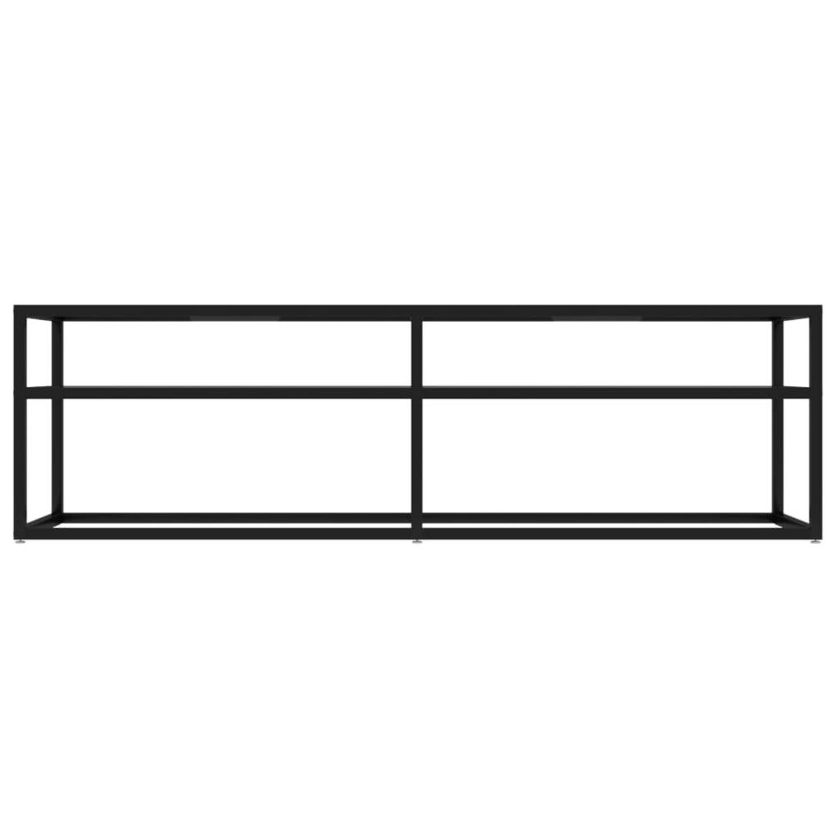 VIDAXL Meuble TV Transparent 140x40x40,5 cm Verre trempe