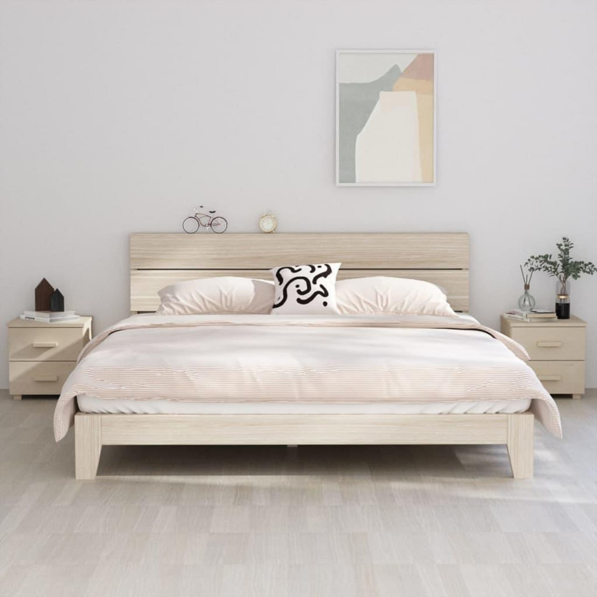 VIDAXL Tables de chevet HAMAR 2pcs Marron miel 40x35x44,5cm Bois