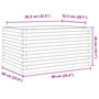 Voir la diapositive 6 : VIDAXL Jardiniere 90x60x46 cm bois de pin impregne