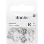 RICO DESIGN Itoshii pack 10 perles ponii anneau couleur argent