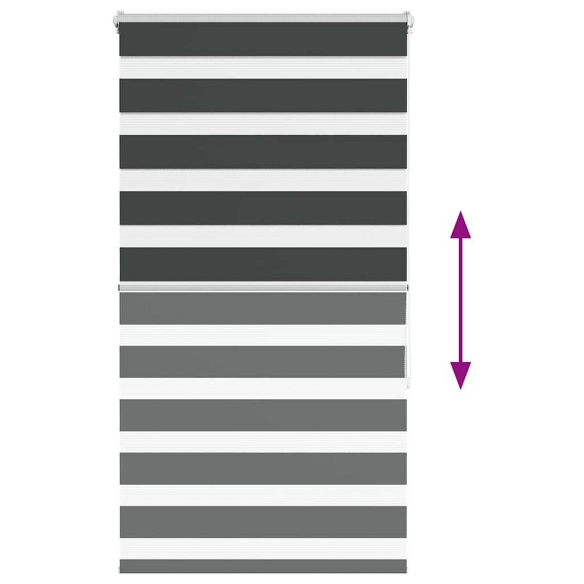 VIDAXL Store zebre noir 90x150 cm largeur du tissu 85,9 cm polyester