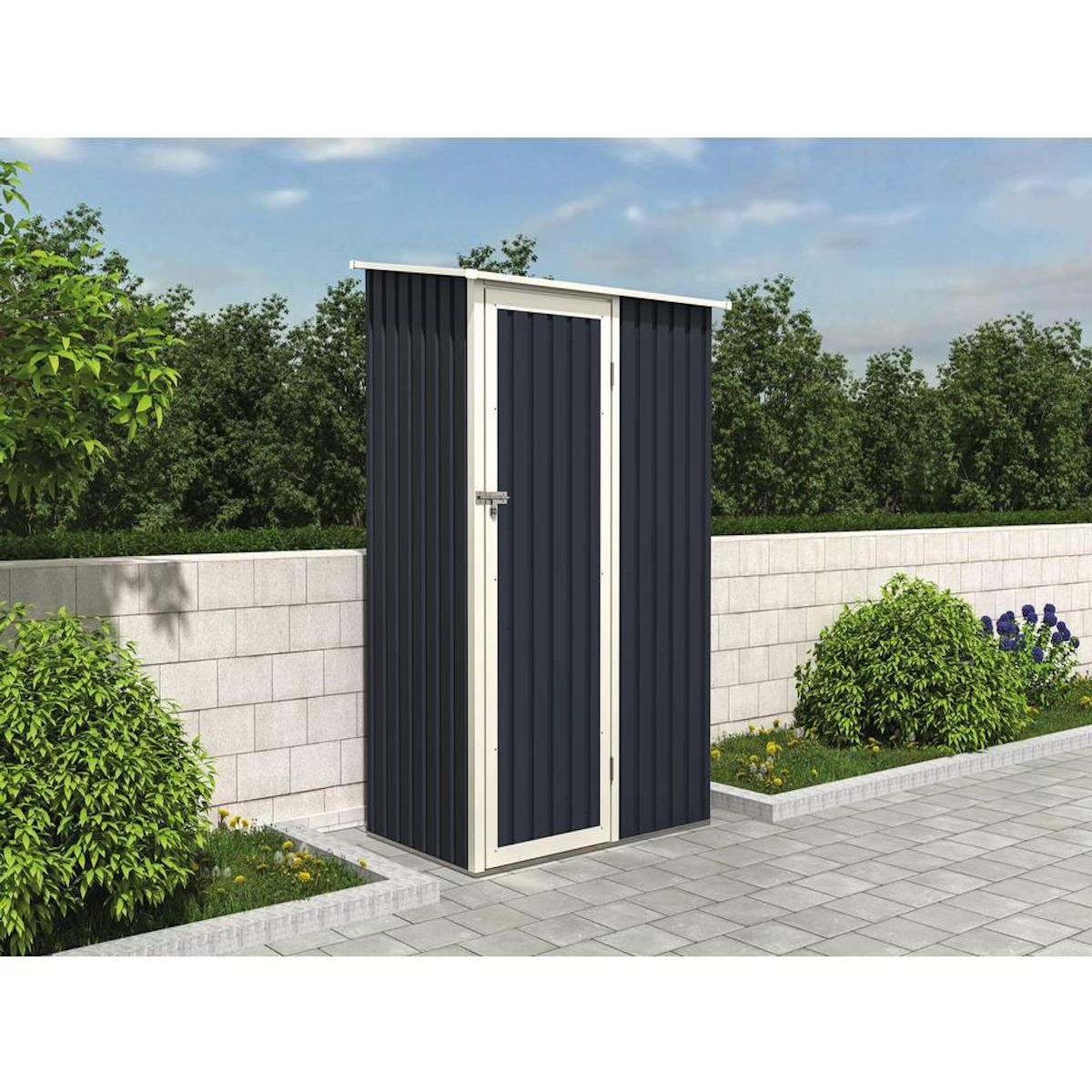 Habitat et Jardin Abris de Jardin métal  Vega II - 1.35 m² -Gris