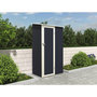 Voir la diapositive 2 : Habitat et Jardin Abris de Jardin métal  Vega II - 1.35 m² -Gris