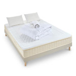 NUIT DE COTON NUIT DE COTON | Pack Prêt à dormir SYMPHONIE 2.0 | Matelas Mémoire de forme + Sommier + Accessoires. Coloris disponibles : Beige