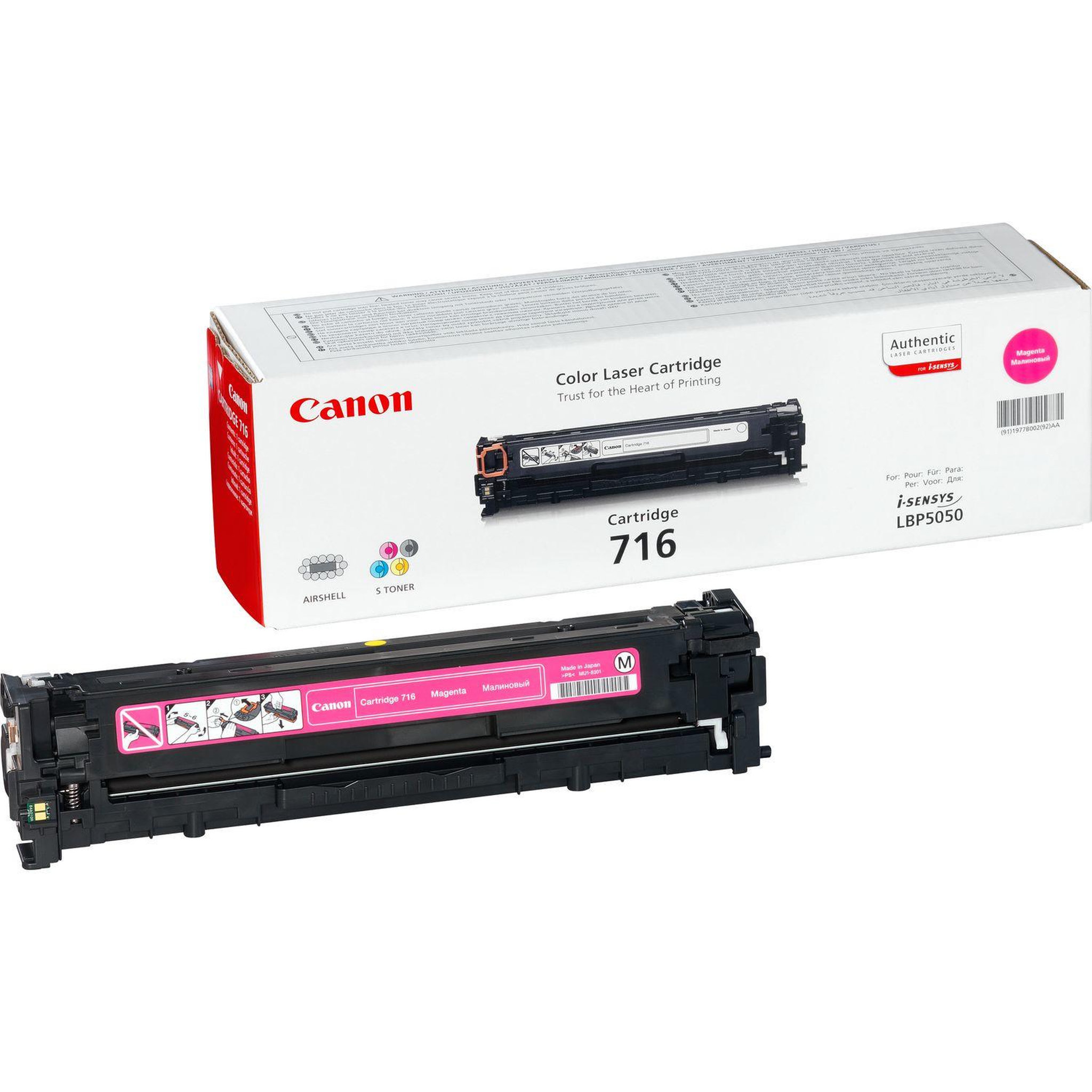 Voir la diapositive 2 : Canon Canon 716 Toner Laser Magenta