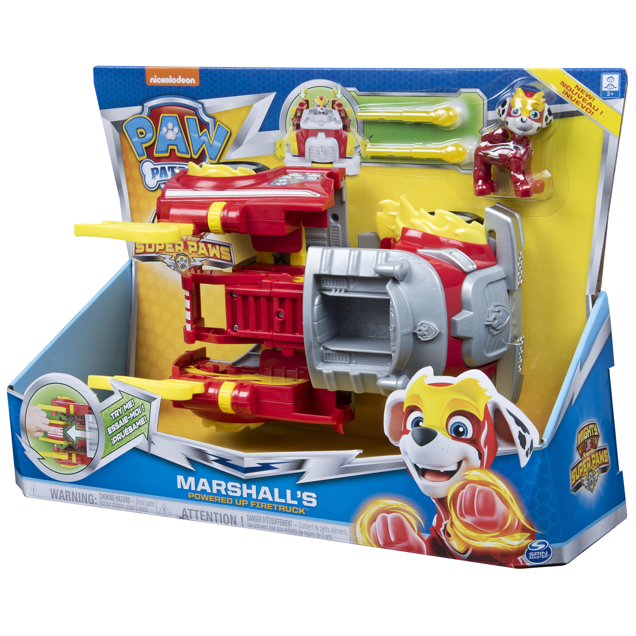 Voir la diapositive 7 : SPIN MASTER Véhicule transformable super charged mighty pups Marshall's - Pat'Patrouille