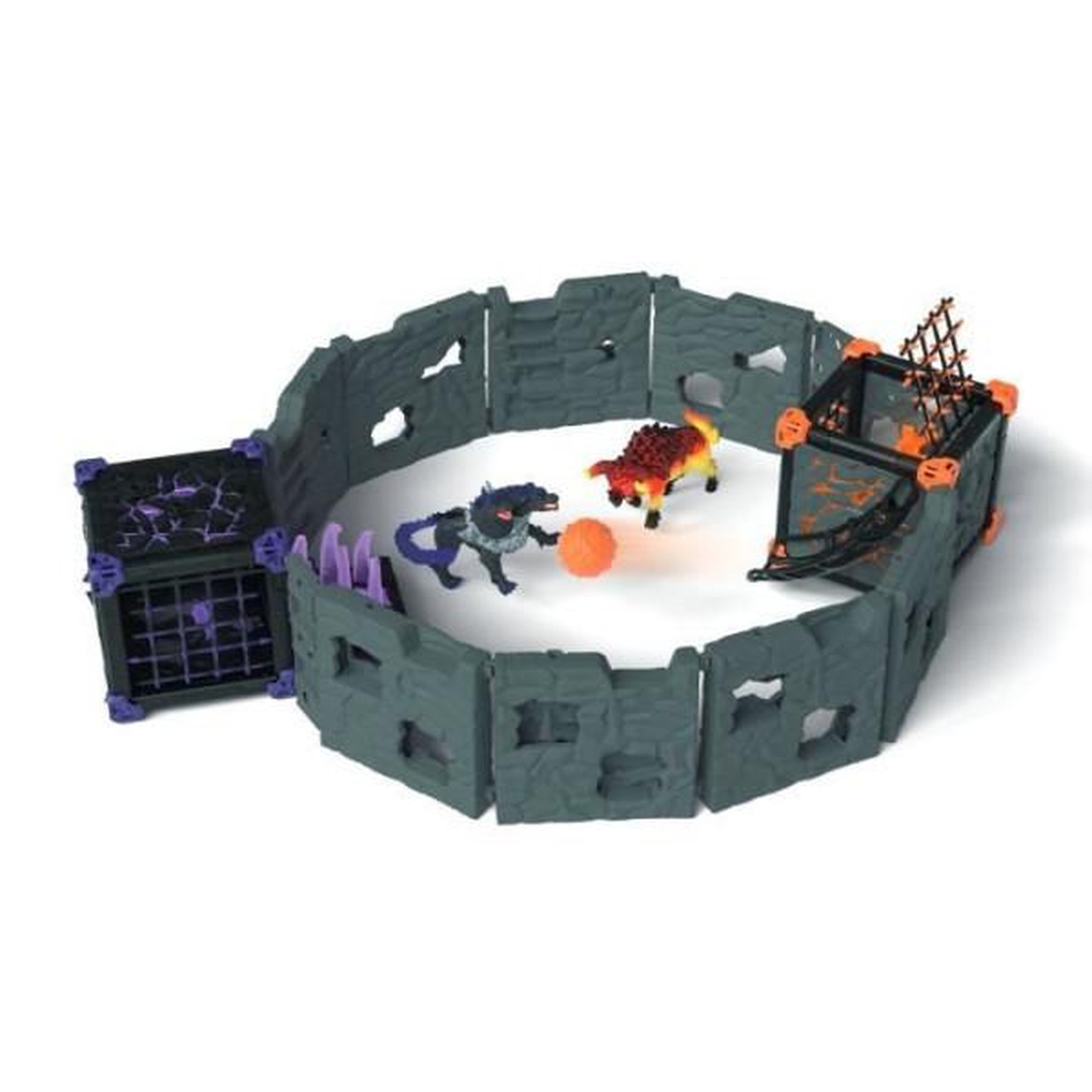Voir la diapositive 2 : Schleich BattleCave Arena: Lave vs Ténebres, arene de combat pour figurines Eldrador, SCHLEICH 42673 Eldrador Creatures, des 7 ans