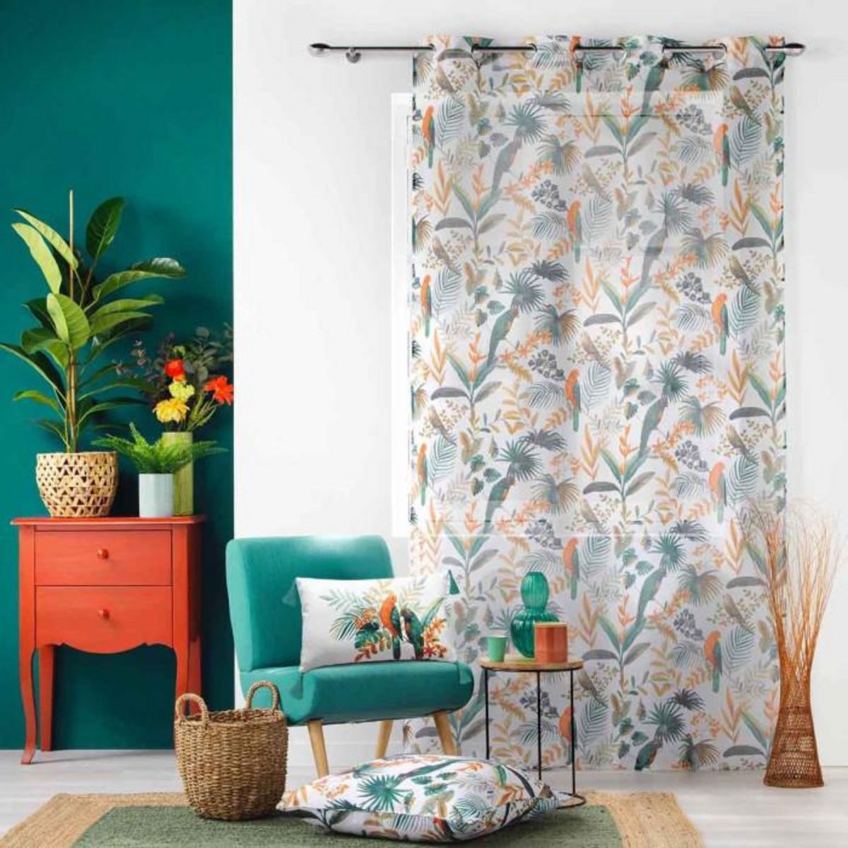 Paris Prix Rideau Voilage à Œillets  Panis  140x240cm Blanc