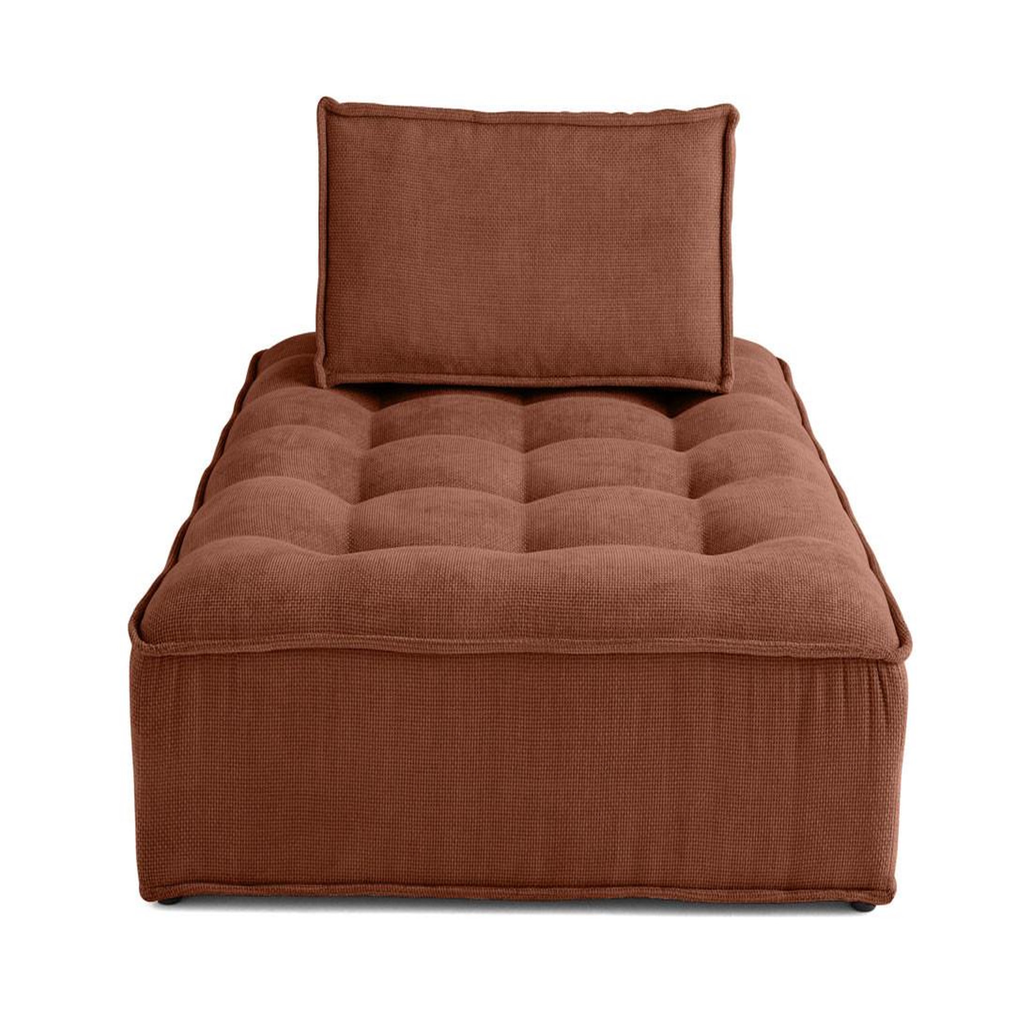 Voir la diapositive 1 : BEST MOBILIER Marisol - module d'assise méridienne - velours texturé