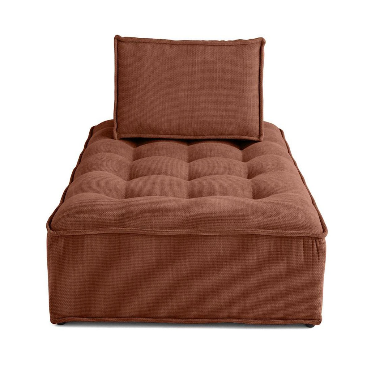 LISA DESIGN Marisol - module d'assise méridienne - velours texturé