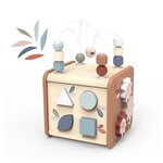 SPEEDY MONKEY Cube d activités bois 5 en 1