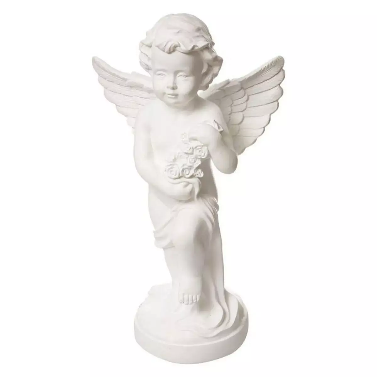  Statuette Déco Ange  Solange  69cm Blanc