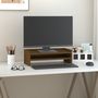 Voir la diapositive 3 : VIDAXL Support de moniteur Marron miel 50x24x16 cm Bois de pin solide