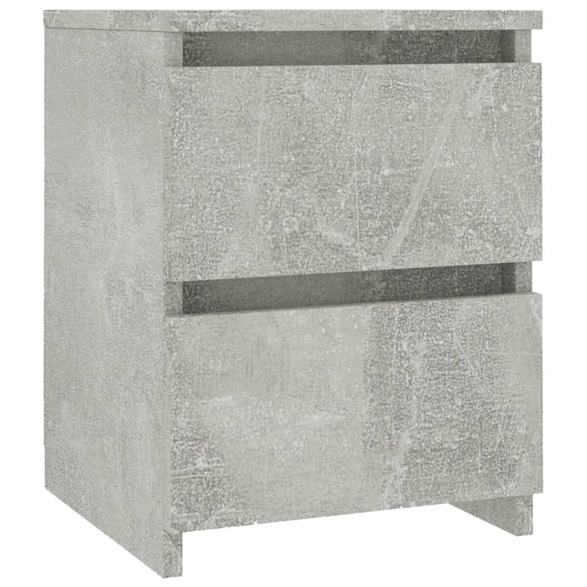 VIDAXL Table de chevet Gris beton 30x30x40 cm Bois d'ingenierie
