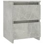 Voir la diapositive 2 : VIDAXL Table de chevet Gris beton 30x30x40 cm Bois d'ingenierie