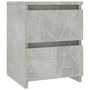 Voir la diapositive 2 : VIDAXL Table de chevet Gris beton 30x30x40 cm Bois d'ingenierie