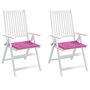 Voir la diapositive 4 : VIDAXL Coussins de chaise de jardin lot de 2 rose 40x40x3 cm tissu