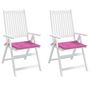 Voir la diapositive 4 : VIDAXL Coussins de chaise de jardin lot de 2 rose 40x40x3 cm tissu
