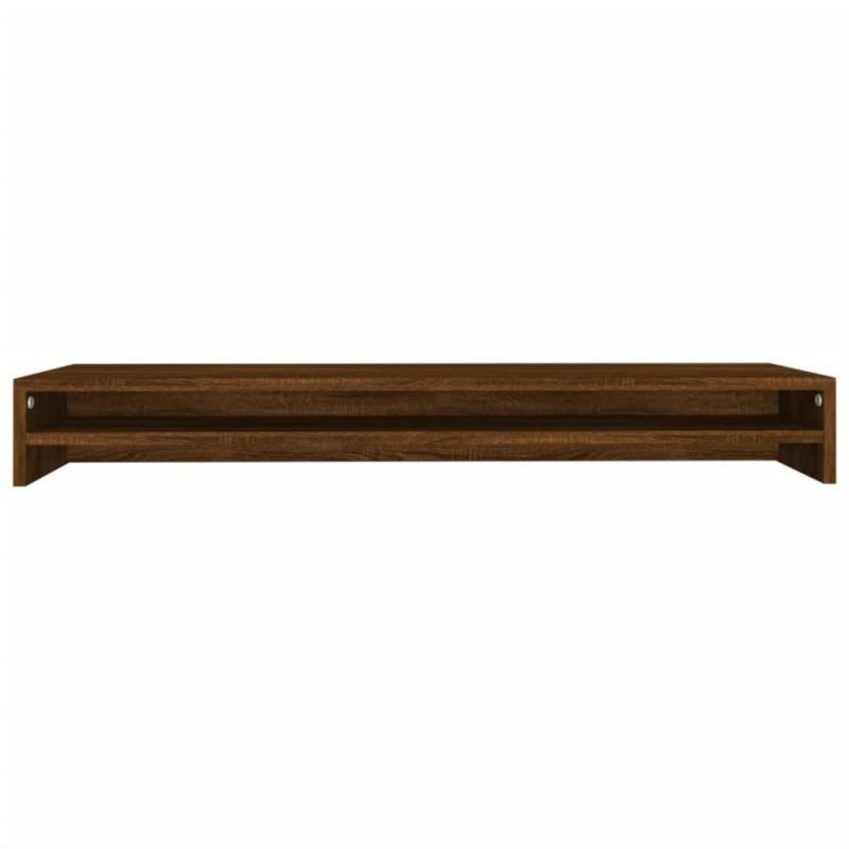 VIDAXL Support de moniteur Chêne marron 100x24x13 cm Bois d ingénierie