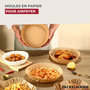 Voir la diapositive 2 : Fackelmann Lot de 300 Moules en papier air fryer ronds 16 cm Fackelmann