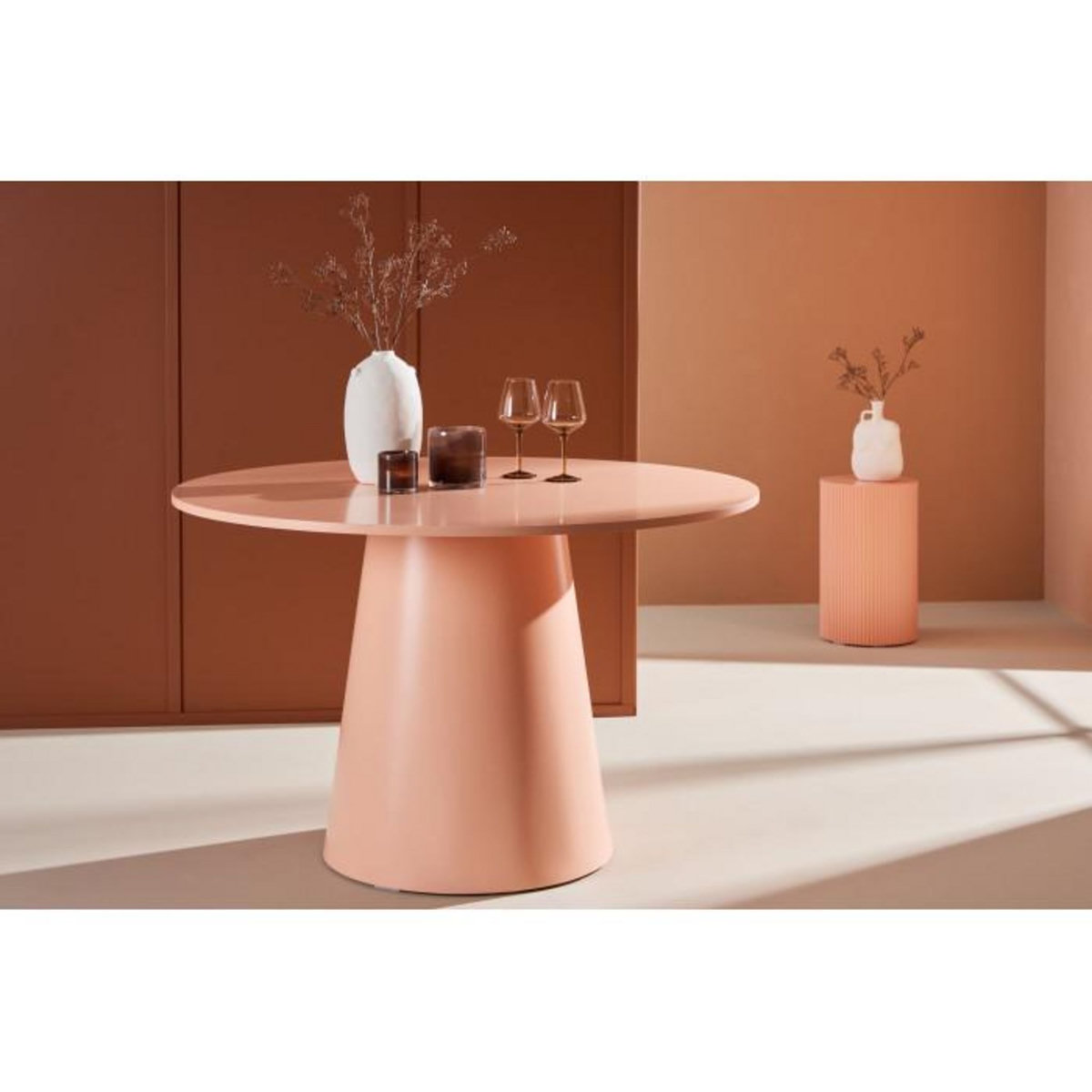 Paris Prix Table à Manger Ronde  Lanzo  120cm Pêche