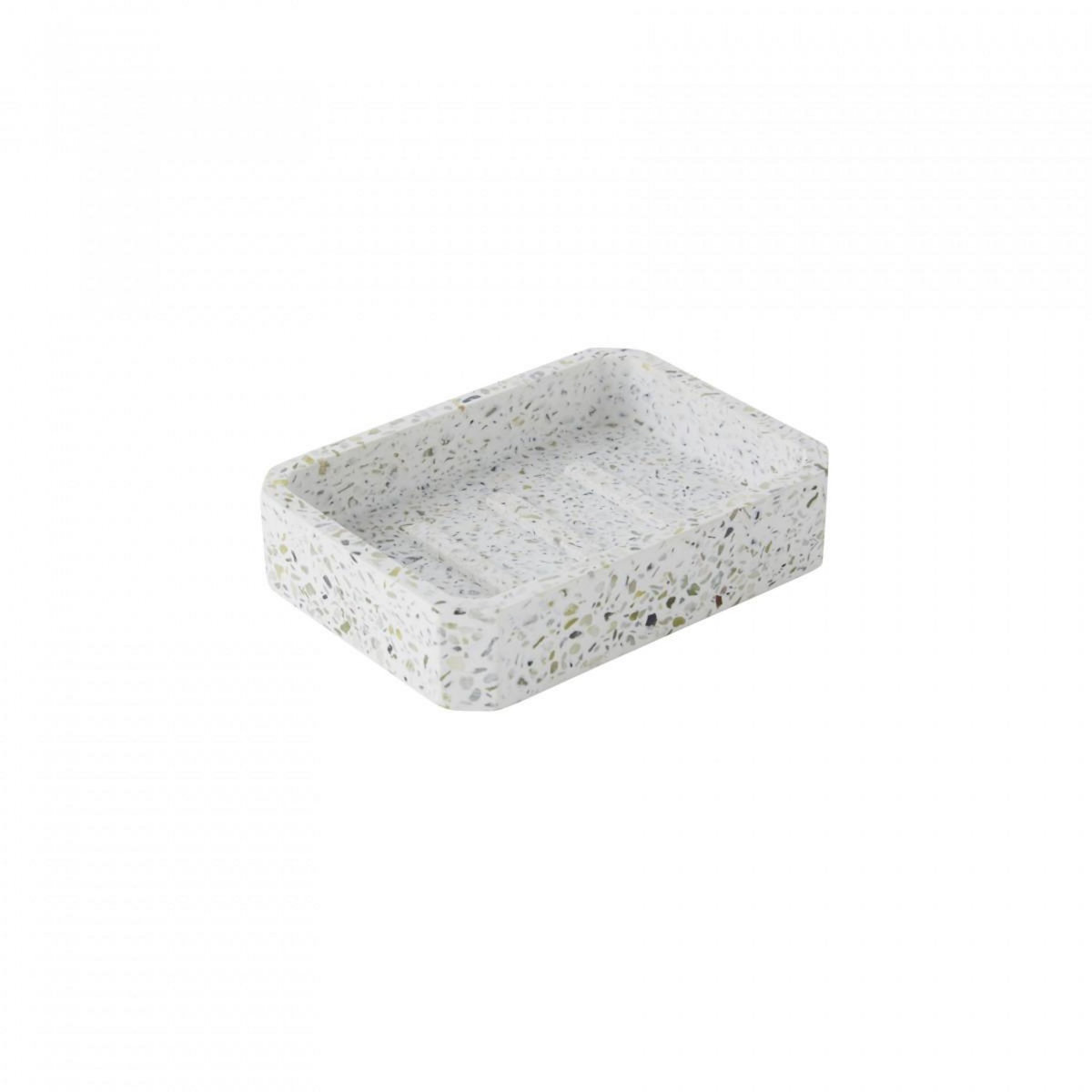 GUY LEVASSEUR Set salle de bain terrazzo 2 pièces porte-savon vert