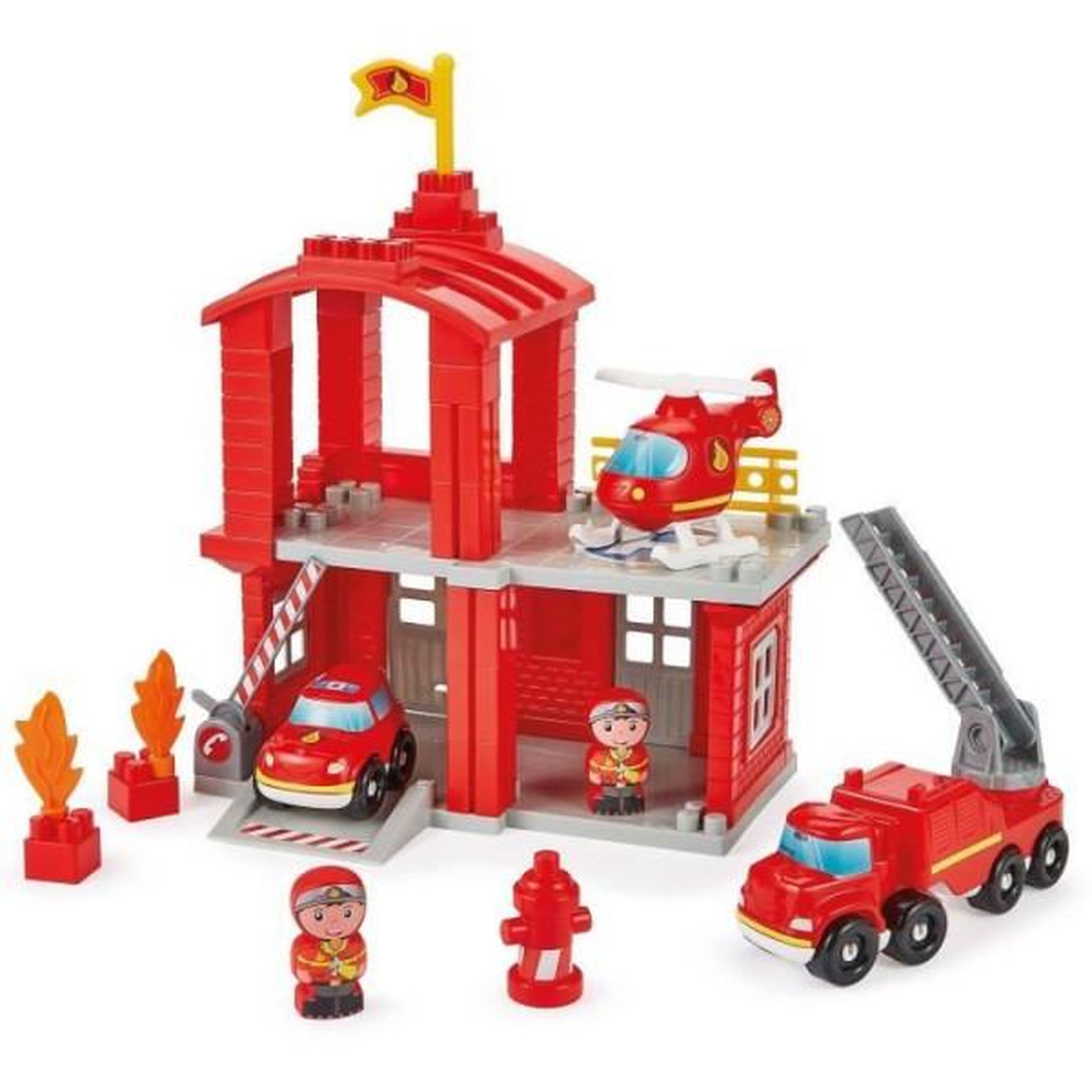Voir la diapositive 3 : Ecoiffier ECOIFFIER 2980 Abrick - Caserne des pompiers - Au feu les pompiers