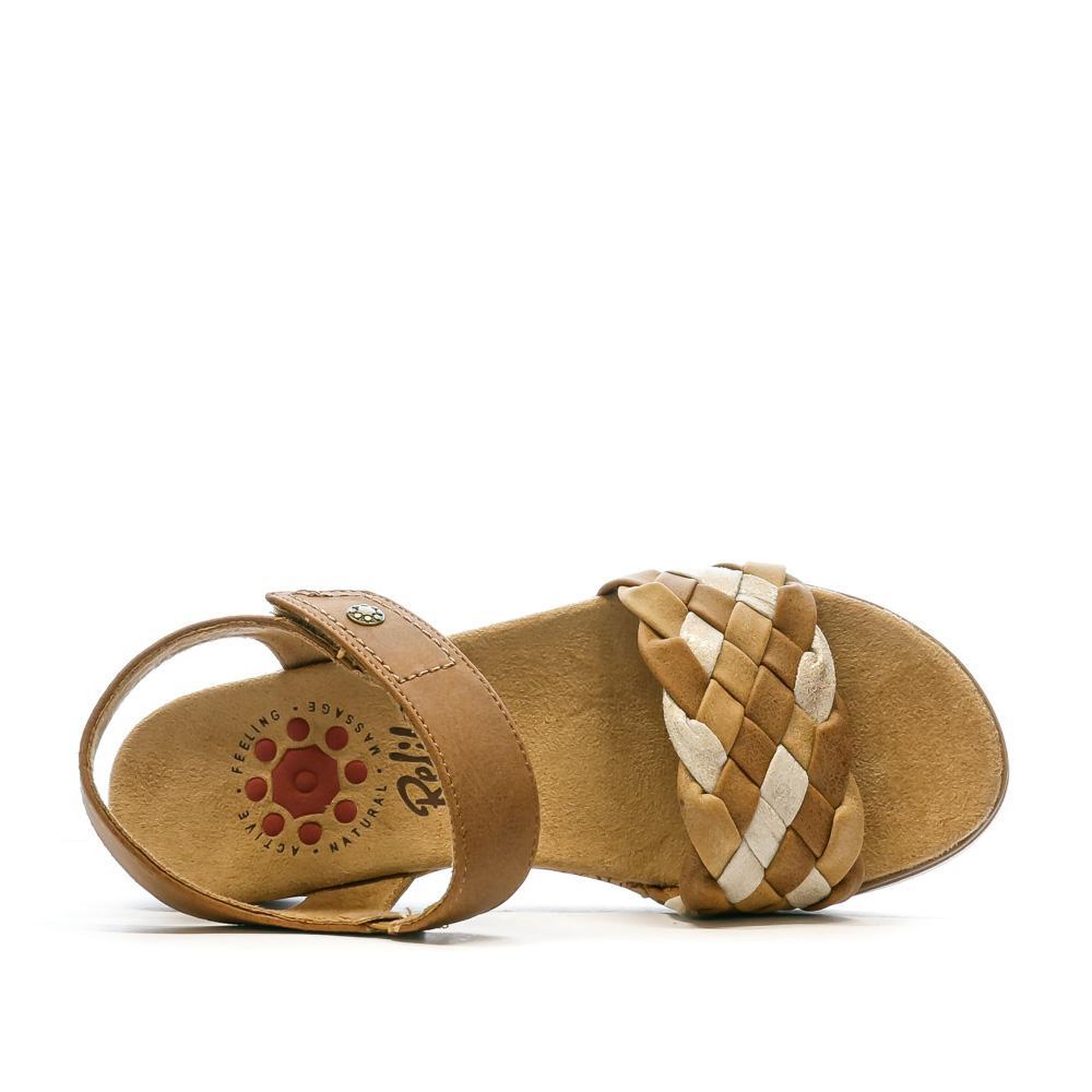 Voir la diapositive 4 : RELIFE Sandales Marron Femme RELIFE Lack