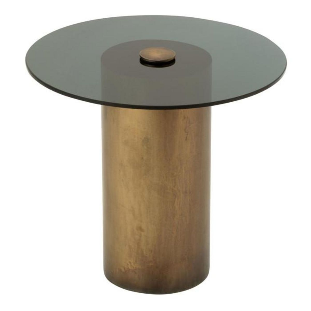 Paris Prix Table d'Appoint en Verre  Soni  51cm Bronze