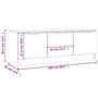 Voir la diapositive 6 : VIDAXL Meuble TV Sonoma gris 102x35x36,5 cm Bois d'ingenierie