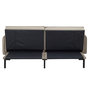 Voir la diapositive 5 : The Home Deco Factory Canapé convertible en velours Risor  - 3 Places - Taupe