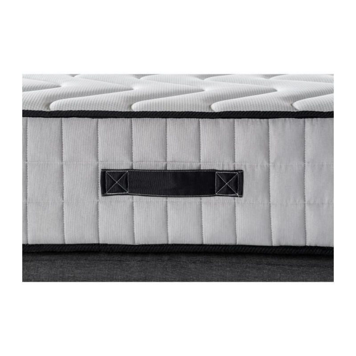 DEKO DREAM HOTEL SUPREME Ensemble Matelas + Sommier 160 x 200 - Ressorts - 7 zones - Ferme - 27 cm