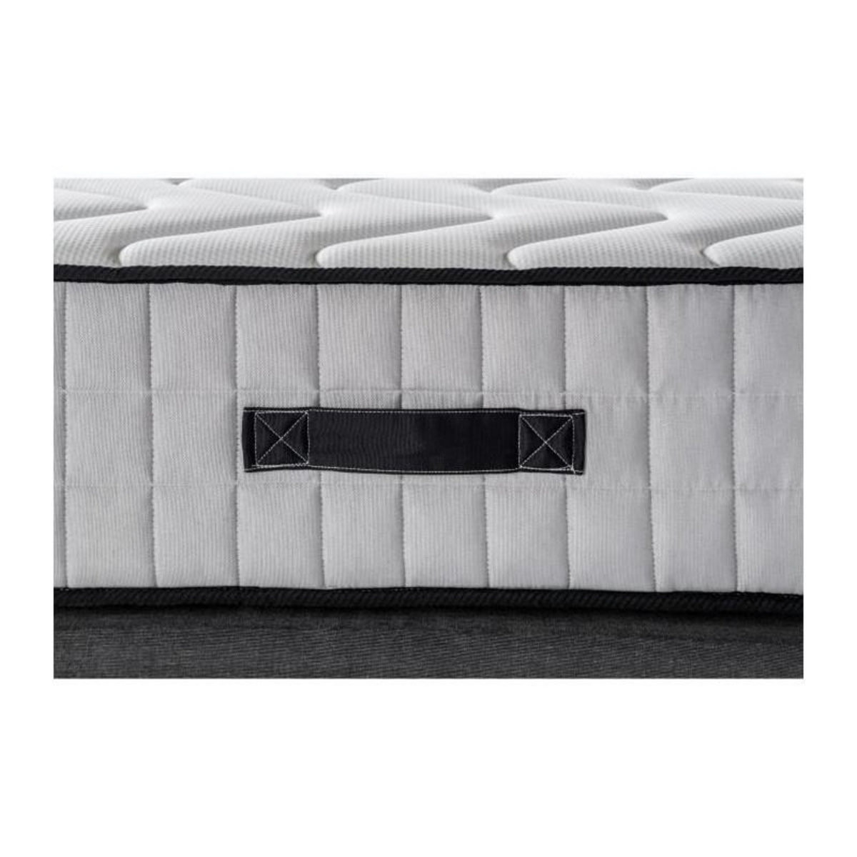 DEKO DREAM HOTEL SUPREME Ensemble Matelas + Sommier 160 x 200 - Ressorts - 7 zones - Ferme - 27 cm