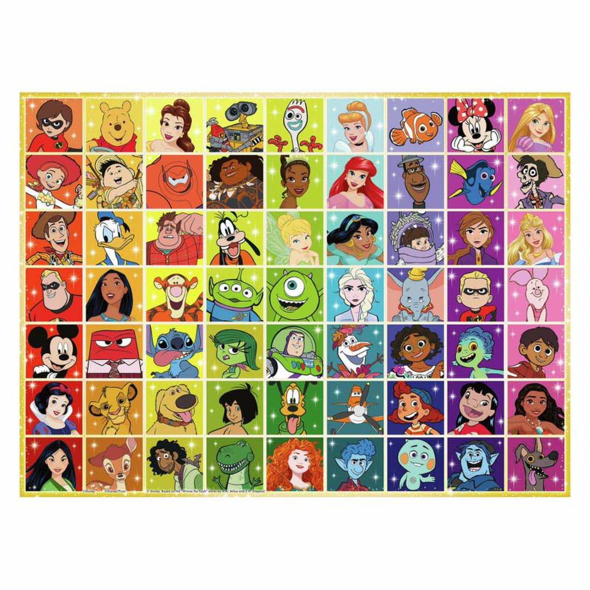 Voir la diapositive 2 : RAVENSBURGER Ravensburger - Disney Collage Jigsaw Puzzle, 100pcs. 133321