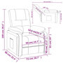 Voir la diapositive 6 : VIDAXL Fauteuil inclinable Marron Tissu