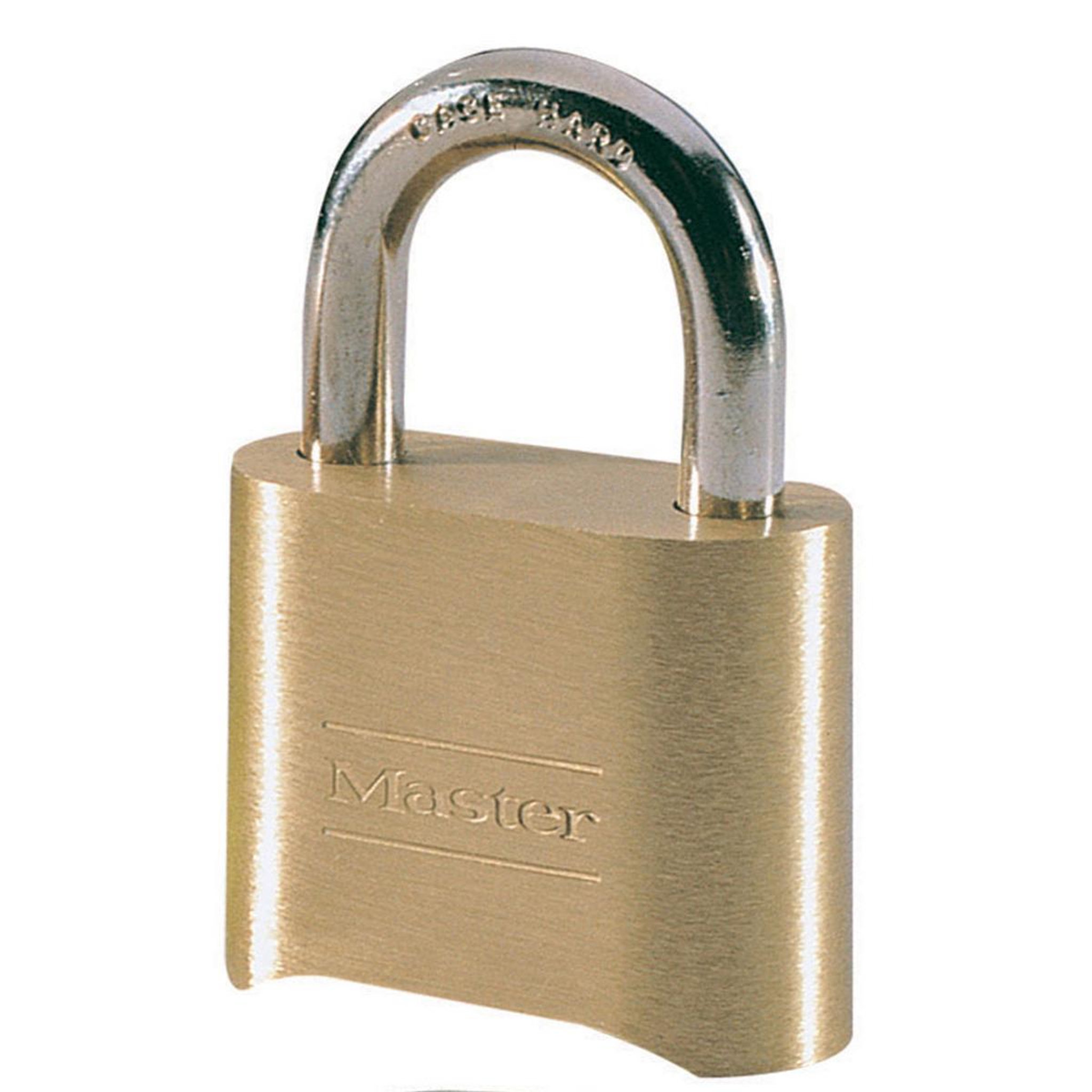 Master lock 175eurd cadenas à combinaison certifié en zinc et finition laiton, doré, 7,5 x 5,1 x 2,4 cm